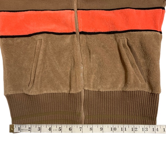 1970’s Inspired Terry Cloth Flamingo Zip Up Track Jacket - Picture 7 of 7